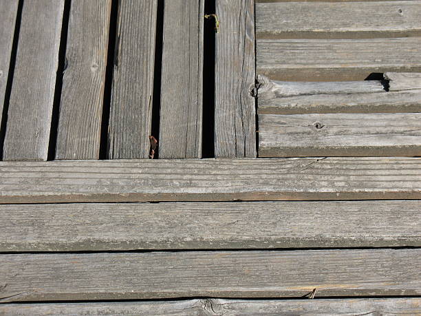 istock Wood bench detail 91387544