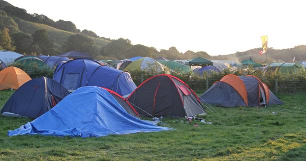 istock tents on a festival field 913879958