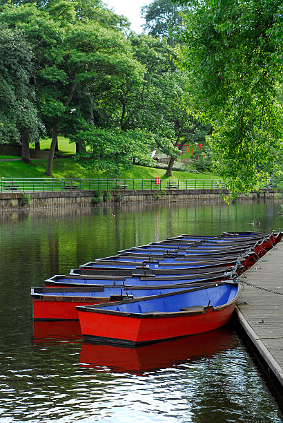 istock Rowing Boats and the River Wansbeck, Morpeth 91388130
