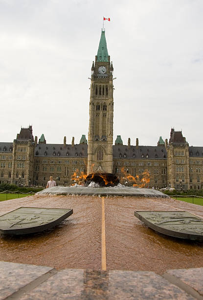istock Canada's Parliament and eternal flame. 91388164
