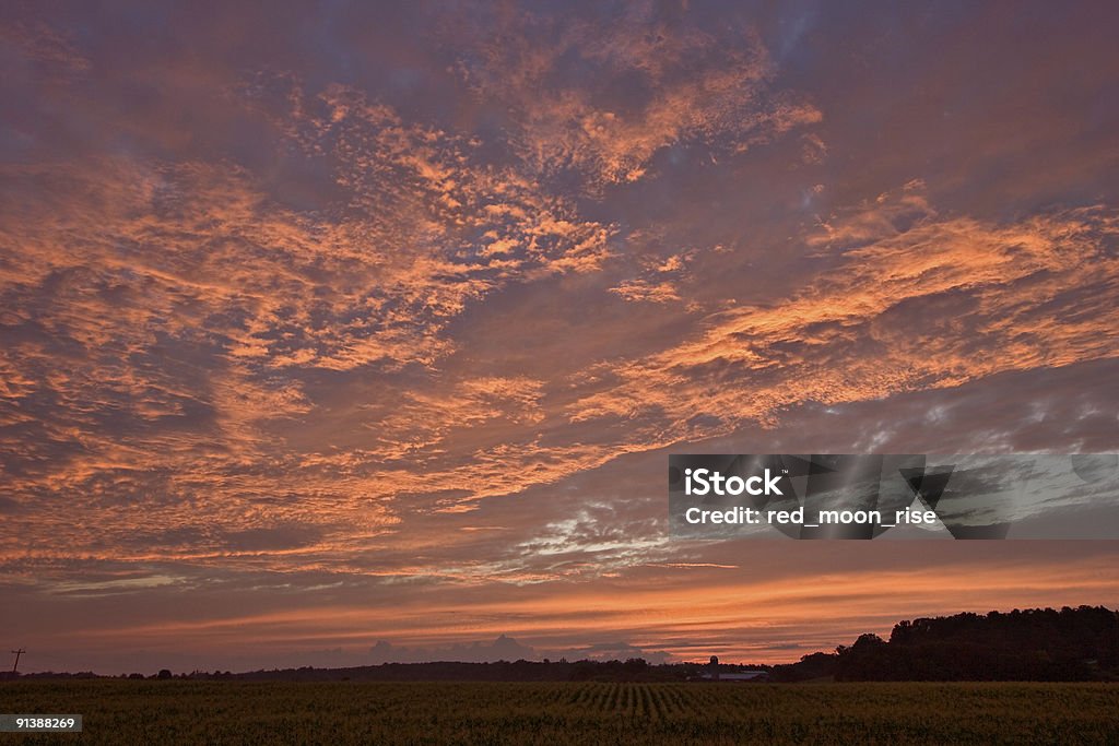 North Carolina Brennen Sky - Lizenzfrei North Carolina - US-Bundesstaat Stock-Foto