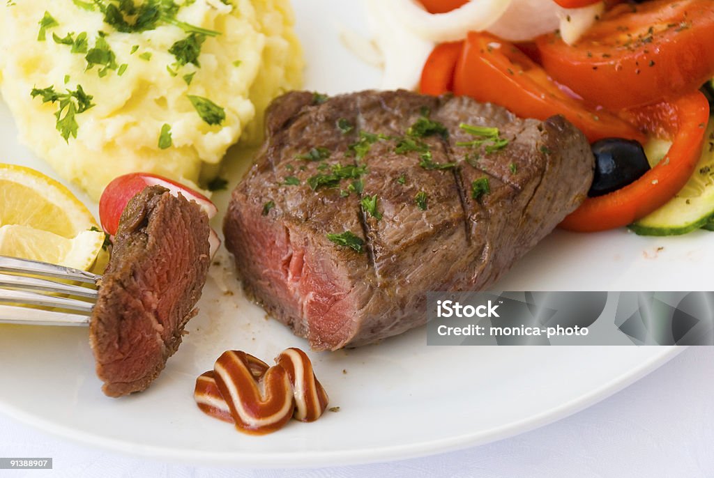 Bife grelhado, médio 3 - Royalty-free Alimentação Saudável Foto de stock