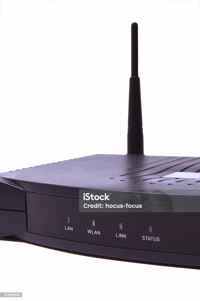 Internet sem fio adsl de modem - Foto de stock de Antena - Equipamento de telecomunicações royalty-free