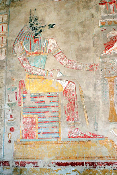 istock Fresco of ancient Egyptian dog-headed god Anubis 91389426