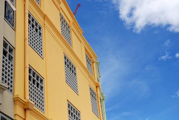 istock Historical colorful building and blue skies 91389572
