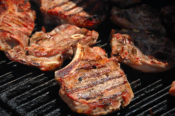 istock Grilled veal chops on the BBQ 91389962