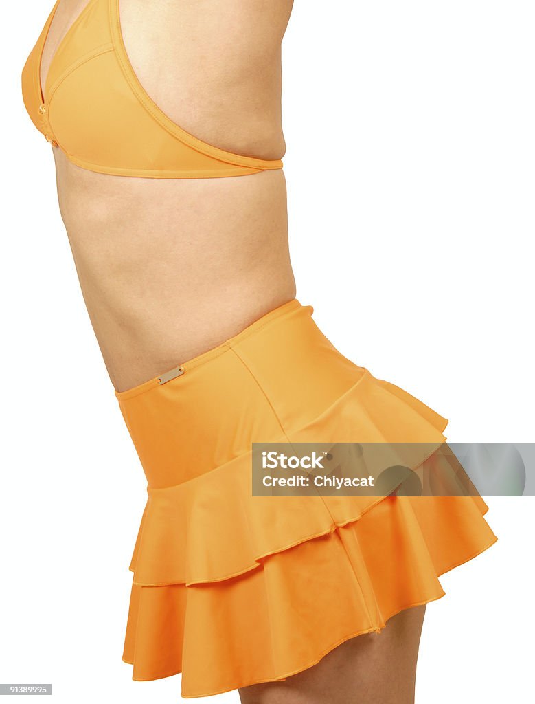 Bikini arancione - Foto stock royalty-free di Bikini