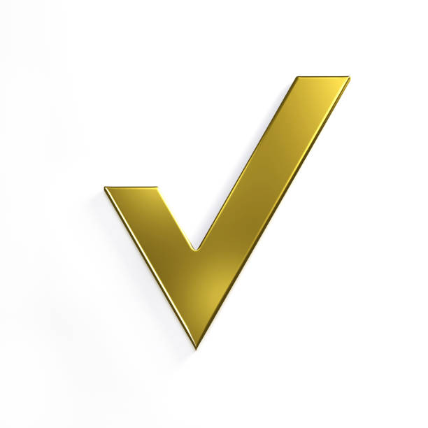 Check Box Symbol Gold 110+ Checkbox Check Mark Gold Correct Stock Photos, Pictures & Royalty ...