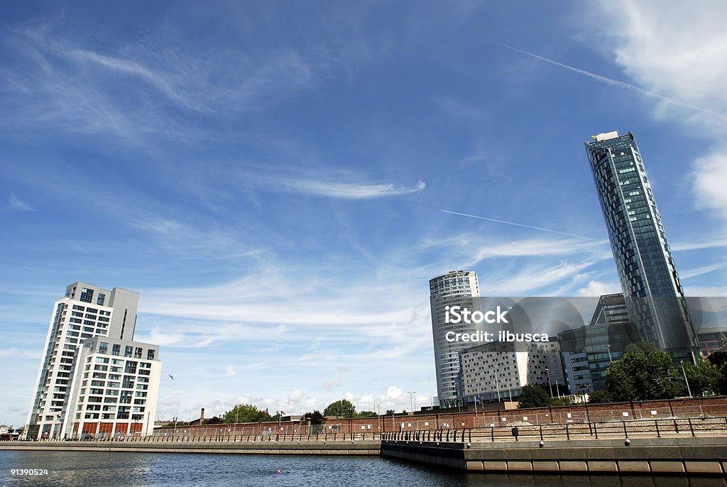 Costruzioni e grattacieli moderni edifici o - Foto stock royalty-free di Acqua