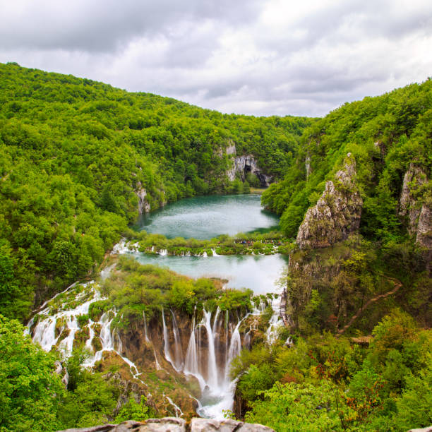 Waterfalls in Plitvice National Park, Croatia