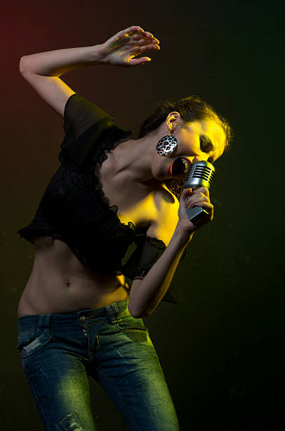 istock beautiful girl singing song 91391593