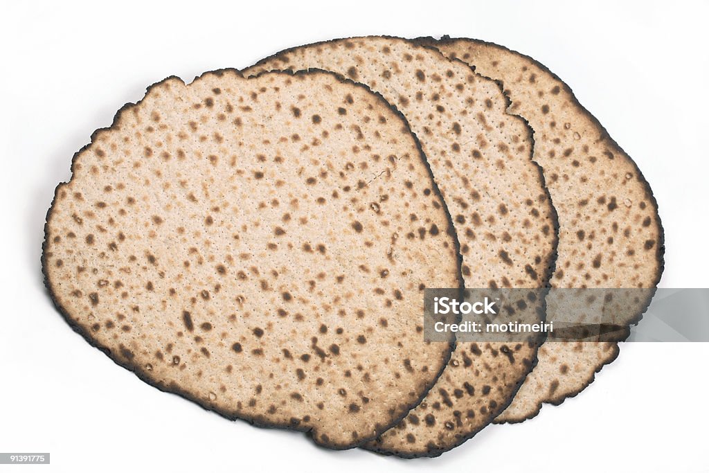 Matzo, isolada - Foto de stock de Branco royalty-free