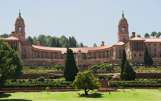 Union Buildings in Pretoria - Tshwane, as seen from the front, more recent picture #10476345 and full building evening sunset at http://tiny.ly/Dosq  