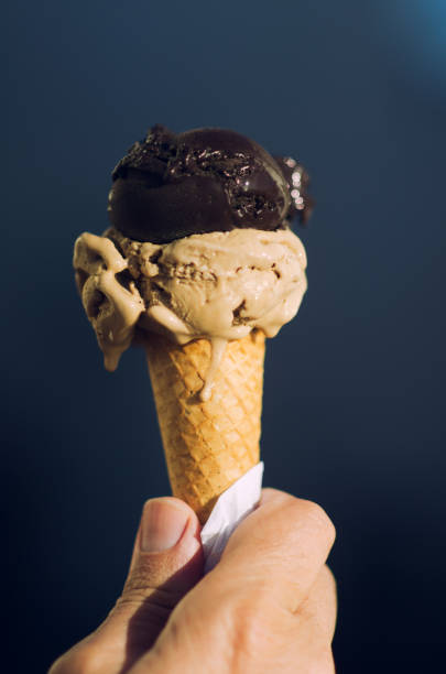 istock Hand Holding Cone of Authentic Italian Gelato 913931190