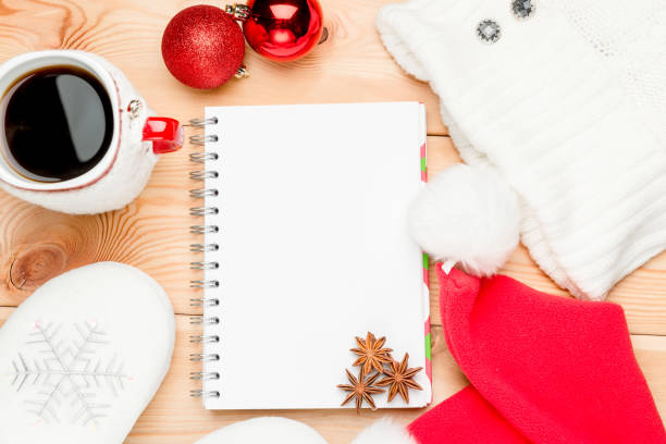 istock card to new year objects close-up view from above 913931696