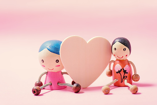 Couple Doll And Heart On Pink Background Stock Photo - Download Image Now - Celebration, Cheerful, Cute - iStock Couple Doll And Heart On Pink Background Stock Photo - Download Image Now - Celebration, Cheerful, Cute - iStock