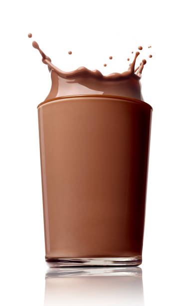 istock chocolate milk drink splash glass 913942224