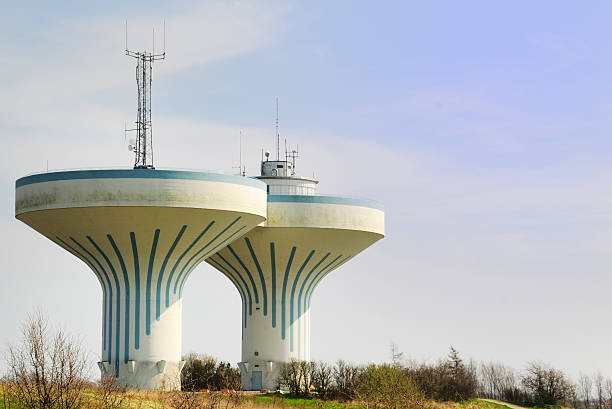 istock Twin Water Towers 91394249