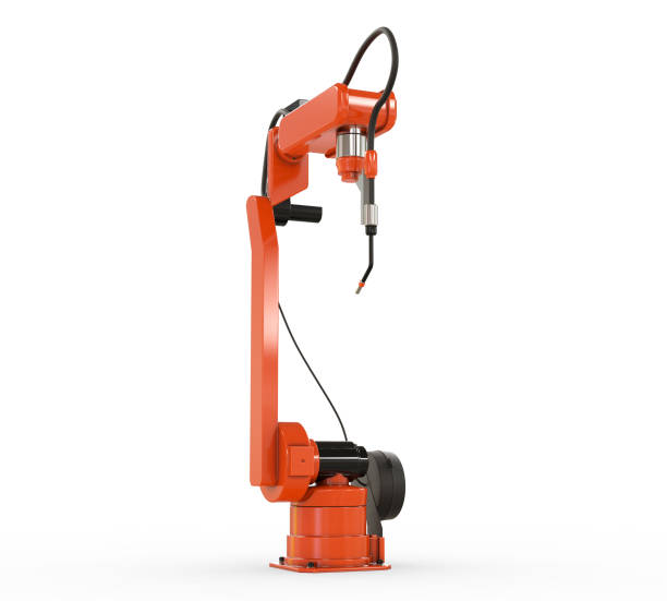 istock Industrial Robotic Arm Isolated On White 913947374