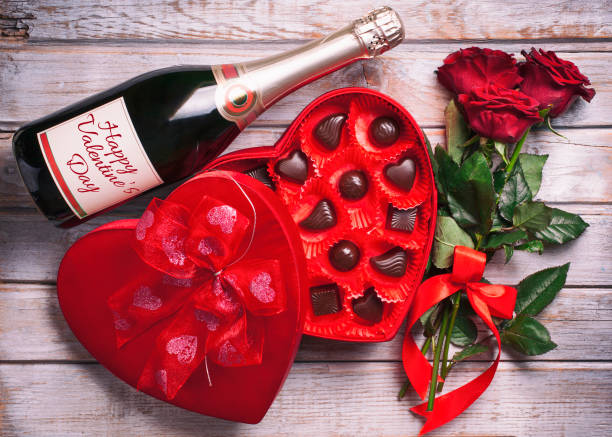 istock Valentine's Day Celebration on rustic wooden table. 913962546