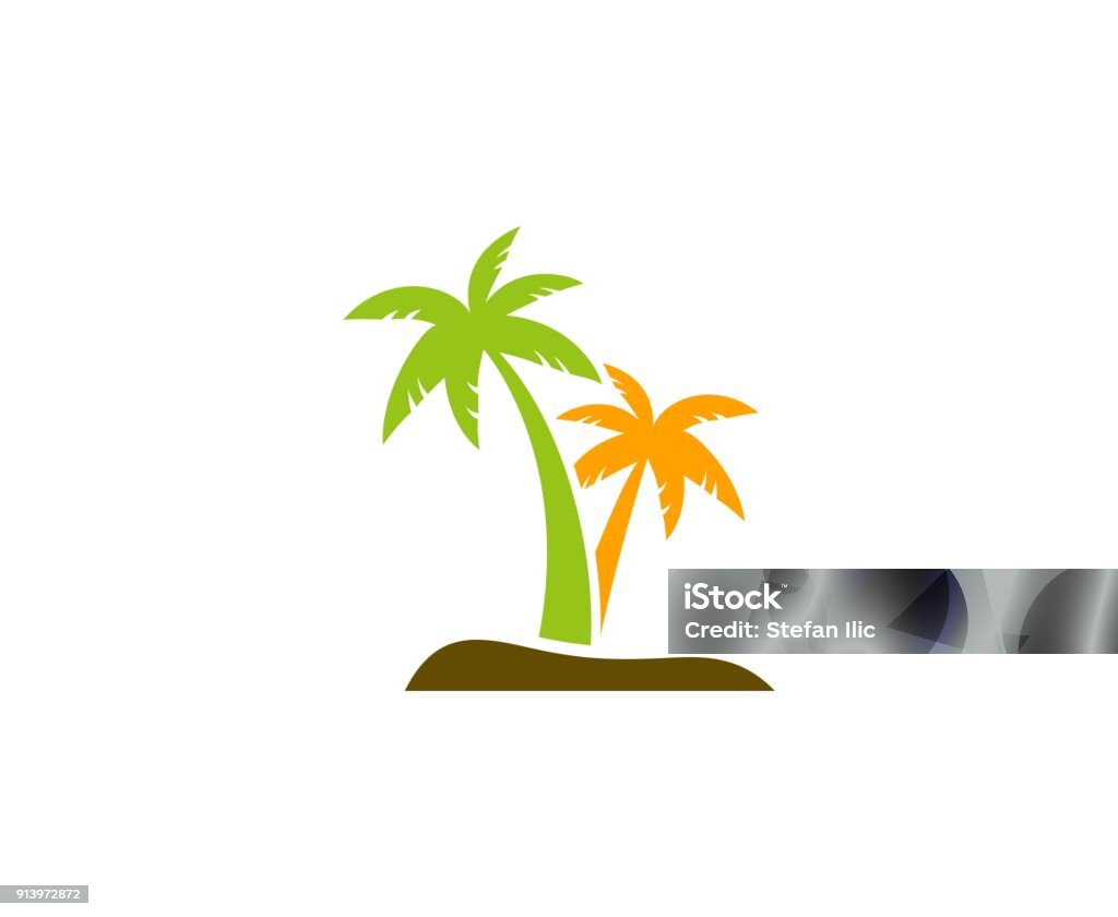 Icône de Palm - clipart vectoriel de Palmier libre de droits