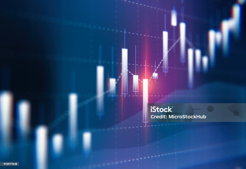 Financial and Technical Data Analysis Graph Showing Search Findings Financial data analysis graph showing search findings. Selective focus. Horizontal composition with copy space. Chart Stock Photo