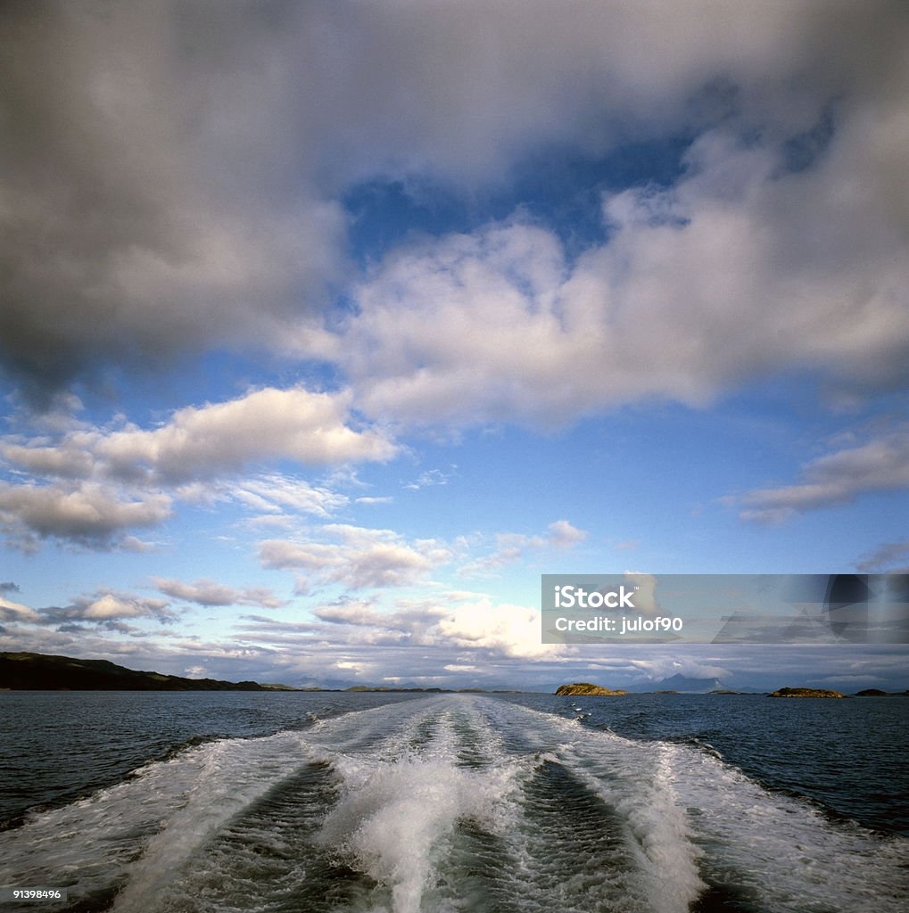 Bote de alta velocidad, Mar del Norte, Noruega - Foto de stock de Aire libre libre de derechos