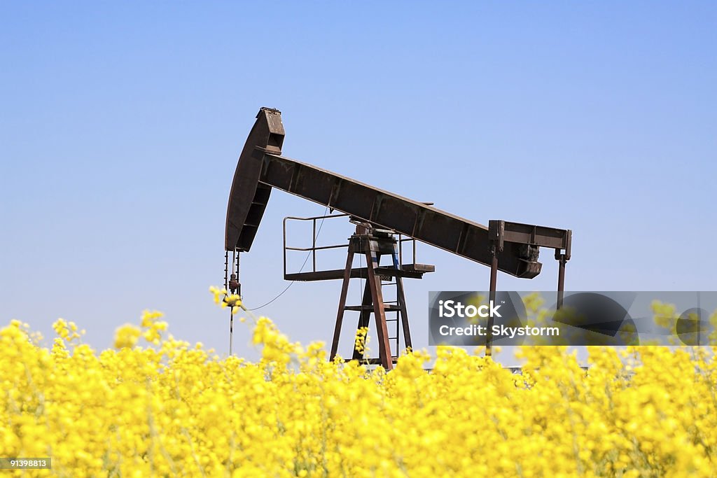 Заржавленный earth Нефтяной насос - Стоковые фото Без людей роялти-фри