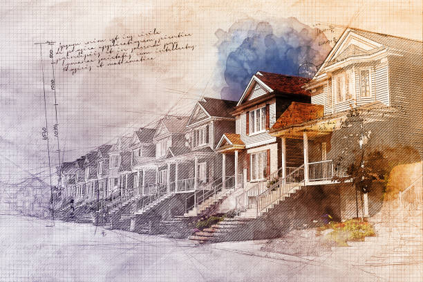 istock Grunge Residential Street 913988296