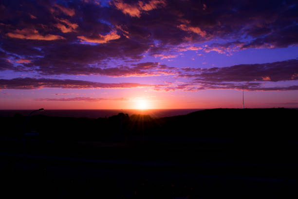 istock Purple Sunset from a Balcony 913991810
