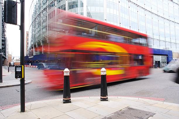istock London Bus on the move... 91399199