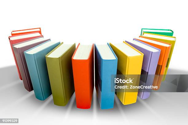 Bücher Hemicircle Stockfoto und mehr Bilder von Biegung - Biegung, Buch, Buchrücken