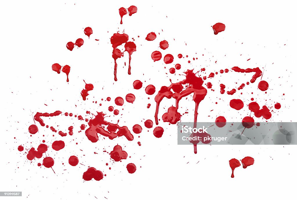 red ink stain effect on white  Abstract Stock Photo