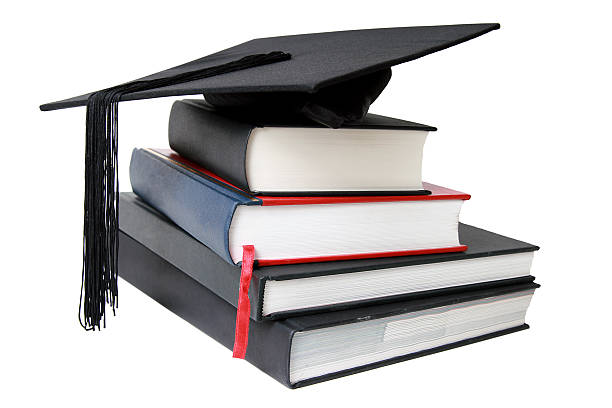 istock Graduation mortar on top of books 91399606