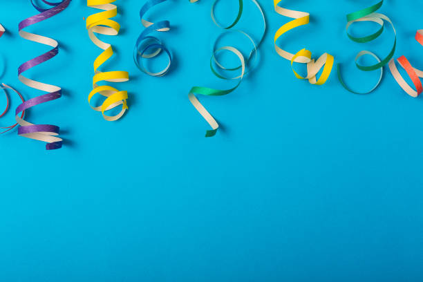 istock Party festive background with confetti. Copy space 913999988