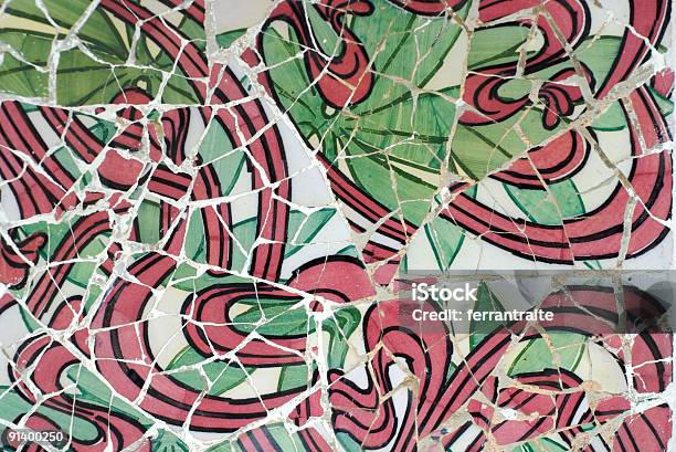 Мозаика — стоковые фотографии и другие картинки Антонио Гауди - Антонио Гауди, Парк Гуэля, Барселона - Испания