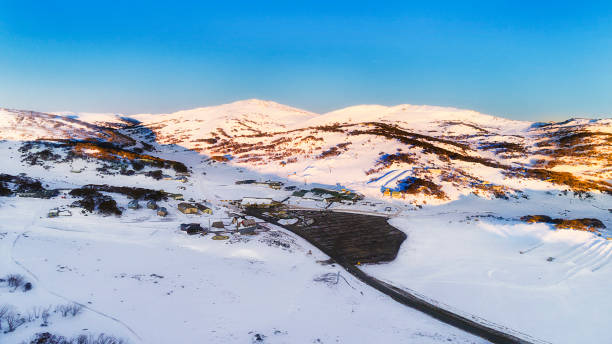 d sm perisher 밸리 상승 - kosciuszko national park 뉴스 사진 이미지