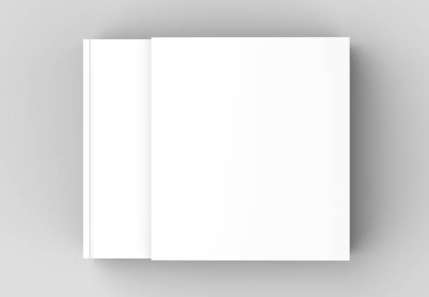 istock Square slipcase book mock up isolated on soft gray background. 3D illustrating. 914004038