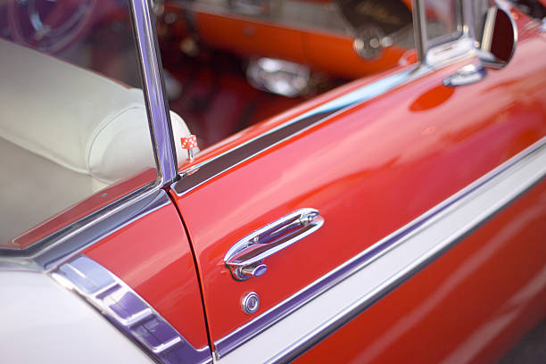 istock door handle of vintage car 91400470