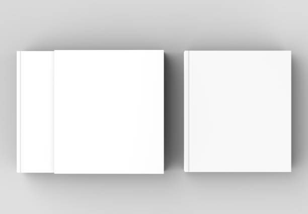 istock Square slipcase book mock up isolated on soft gray background. 3D illustrating. 914006542