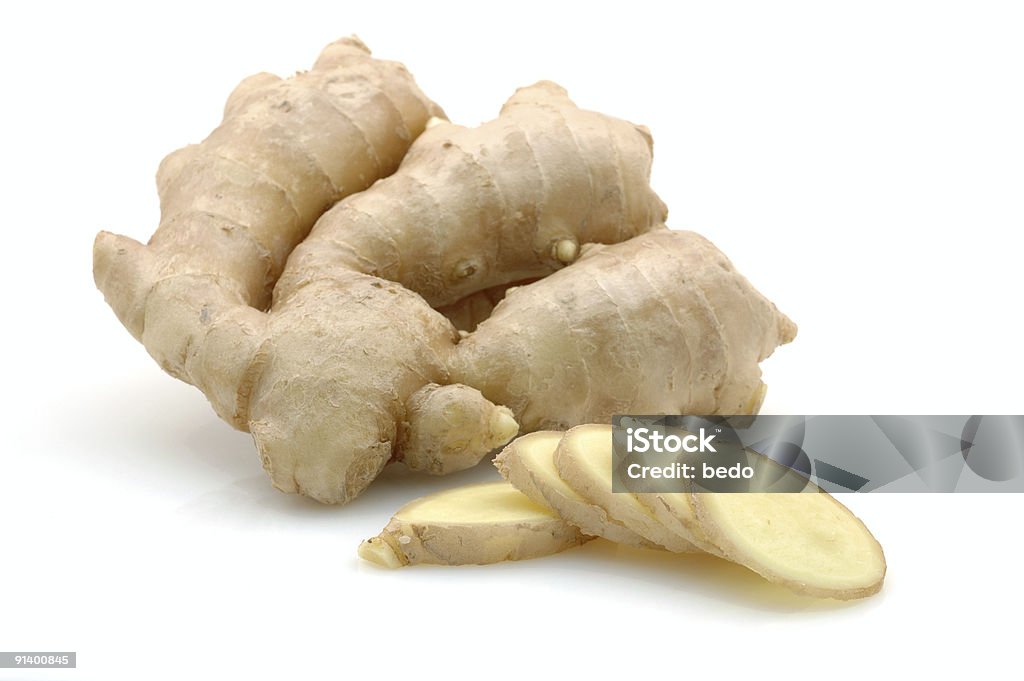 Whole and sliced ginger  Asia Stock Photo