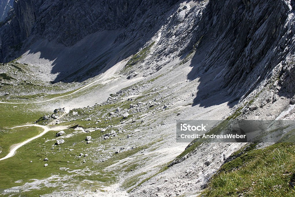 Alpspitze Kar em Garmisch-Partenkirchen - Foto de stock de Alemanha royalty-free