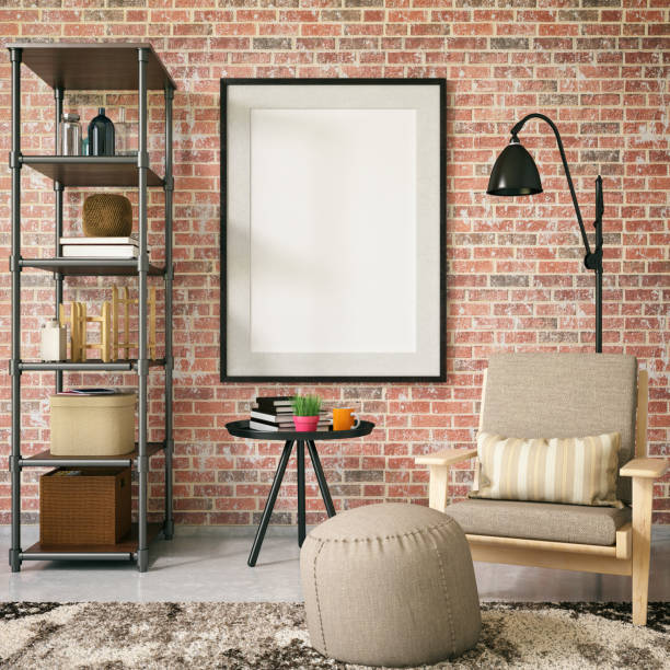 istock Mockup Frame in Living Room 914026040