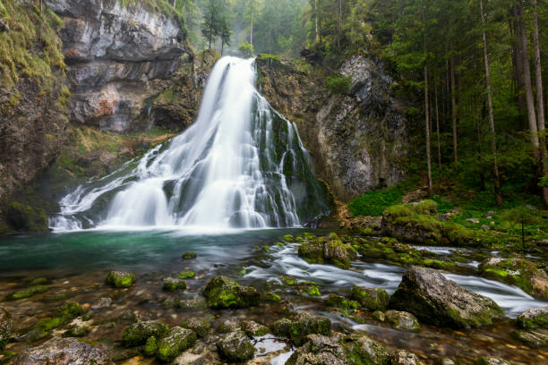 istock The majestic Gollinger Waterfall in Austria 914030200
