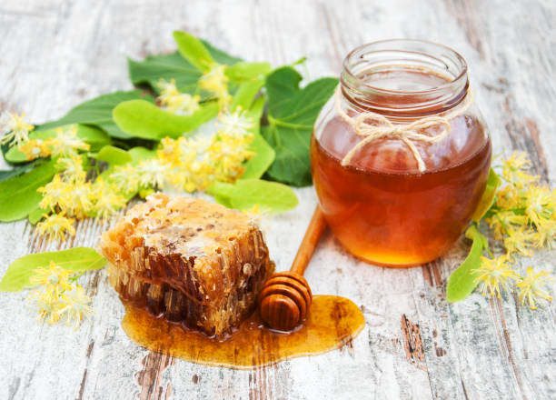 istock Honey and  linden flowers 914034186