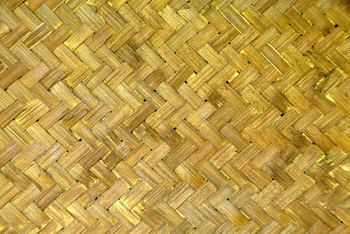 woven basket made of bamboo, widely used as a container for rice