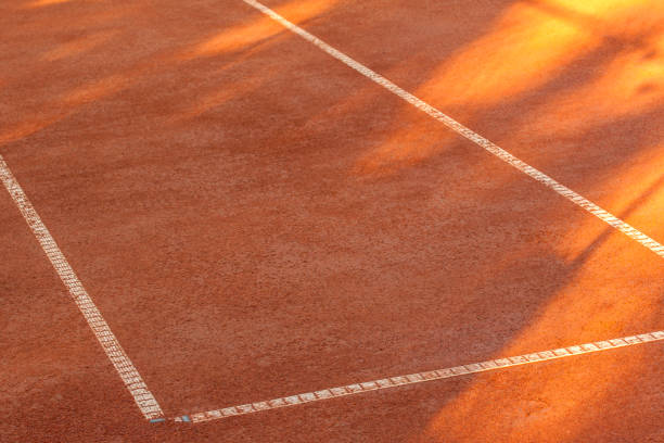 istock Clay tennis court 914038984