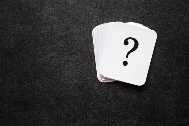 istock Sign of question cards on the black background. Solution search concept. Empty place for text. 914039018