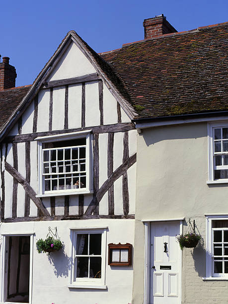 istock Cottages at Lavenham in Suffolk. England 91404160