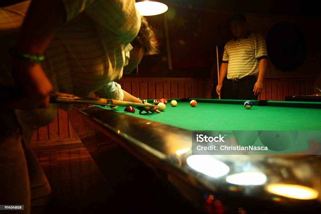 Mesa de billar - Foto de stock de Vida nocturna libre de derechos